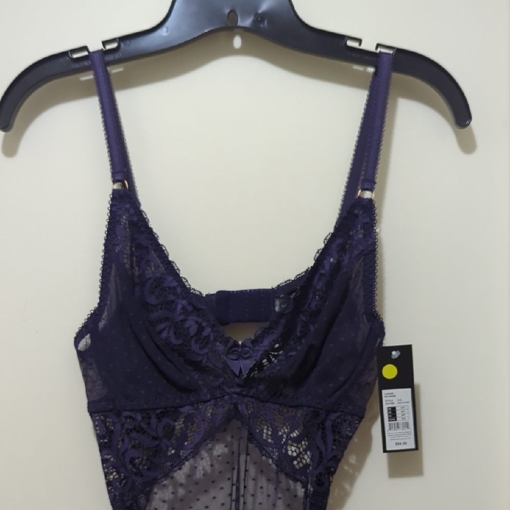 Blush Dark Navy Lace Chemise